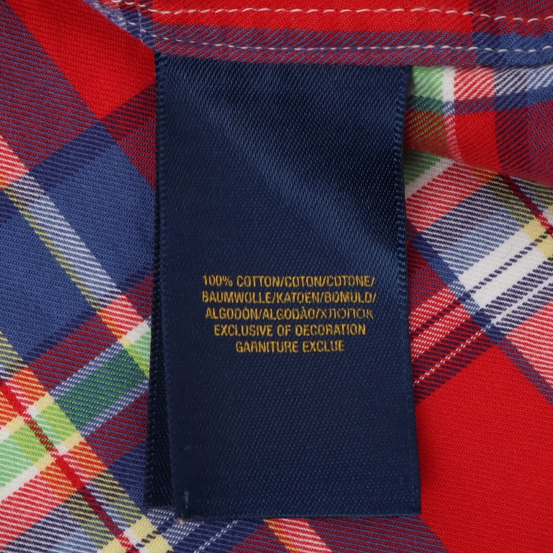 폴로 랄프로렌 레드 마드라스 체크 셔츠 상품이미지8