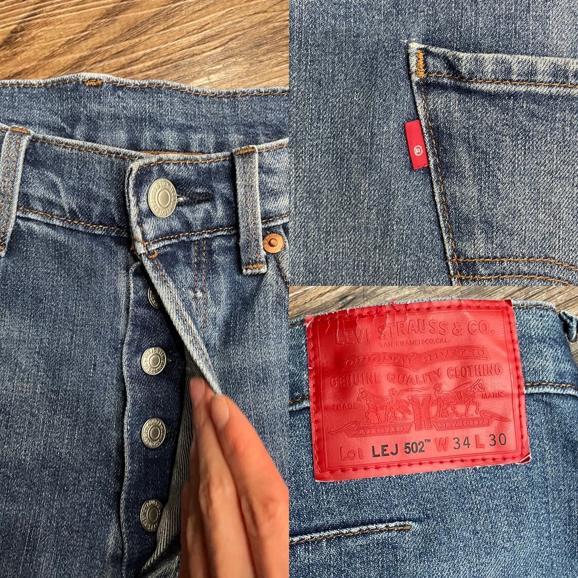 리바이스 엔지니어드진 LEJ 502 레귤러 테이퍼드 프리미엄진 상품이미지7