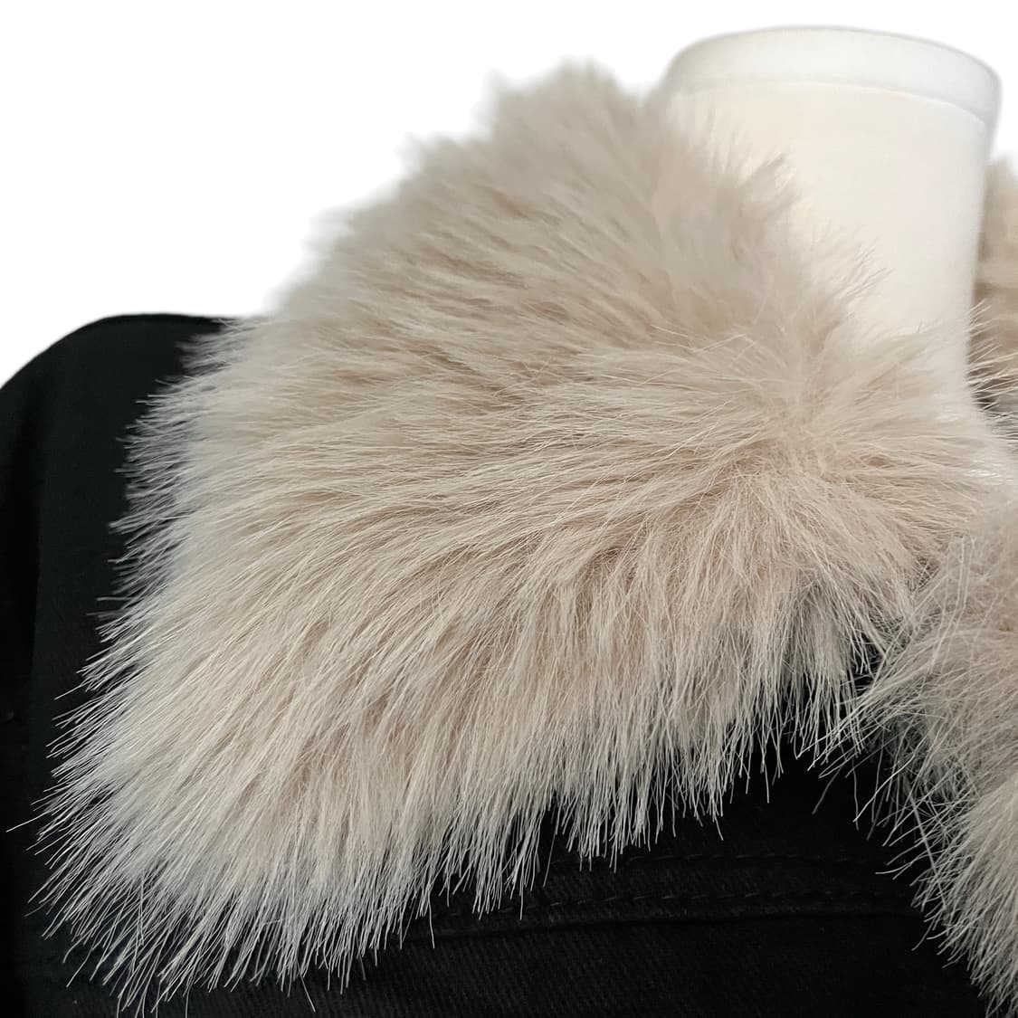 66~77사이즈 빈티지 페이크퍼 블랙 청자켓 상품이미지6