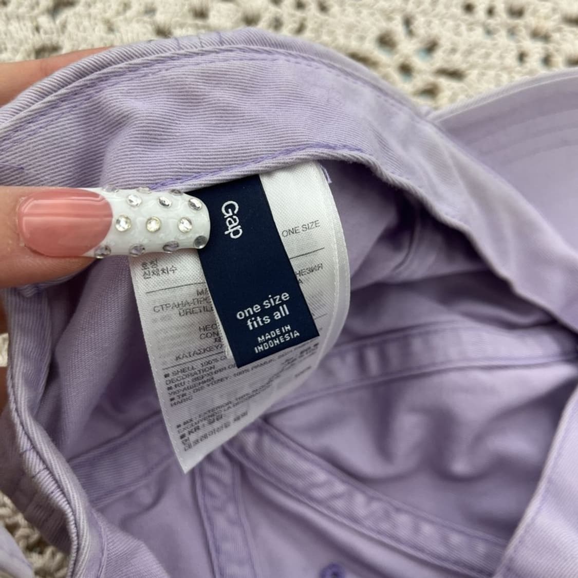 갭 Y2K 레트로 00's 연보라 우베코어 볼캡 C10202 상품이미지4