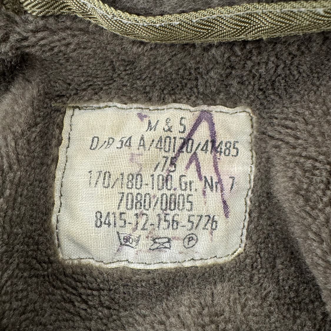 80s 빈티지 독일군 올리브 모즈 코트 (L)  상품이미지9