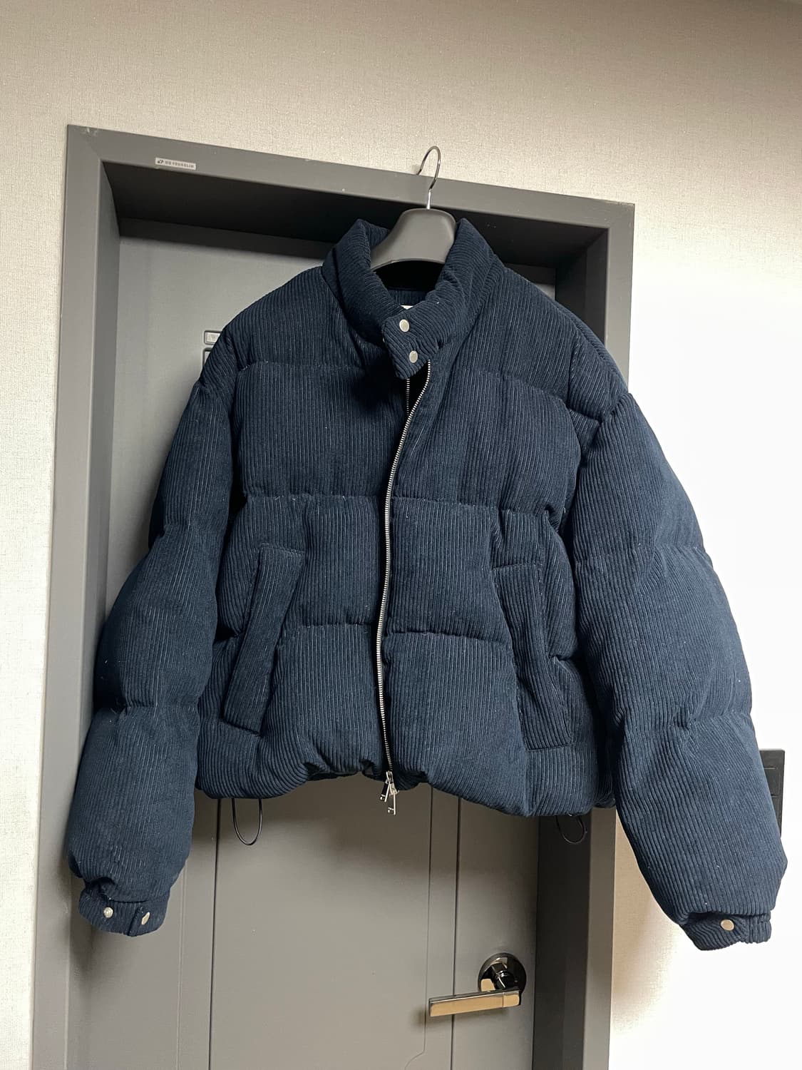 키뮤어 코듀로이 패딩 네이비 (m) 상품이미지1