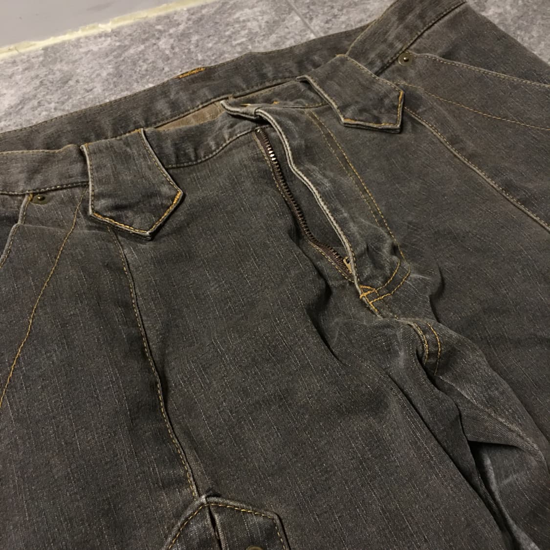 Tornado Mart laced up flare denim pants 상품이미지3