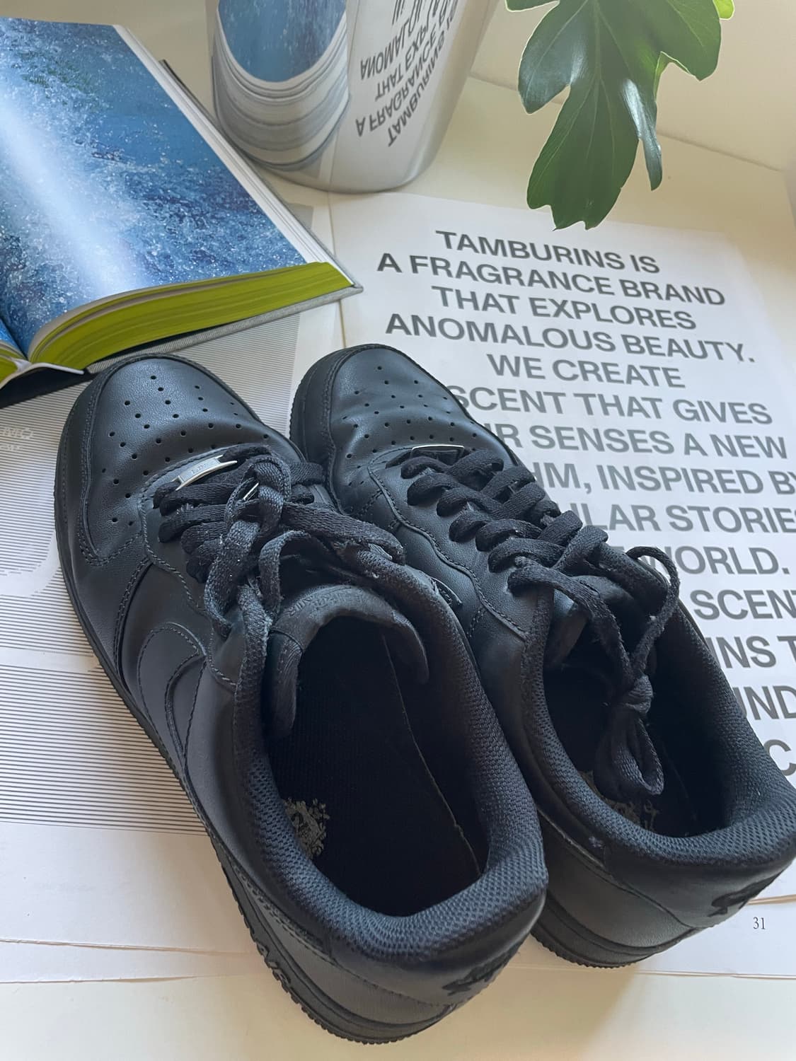 290 NIKE 나이키 에어포스 올검 올블랙 운동화 상품이미지7