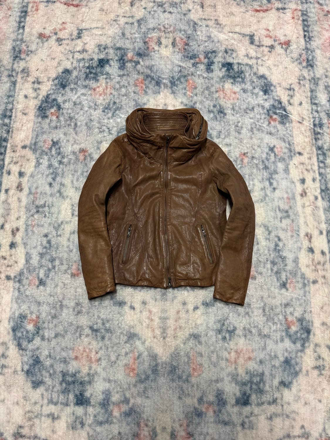 Goa 00s archive bono type leather jacket 상품이미지2