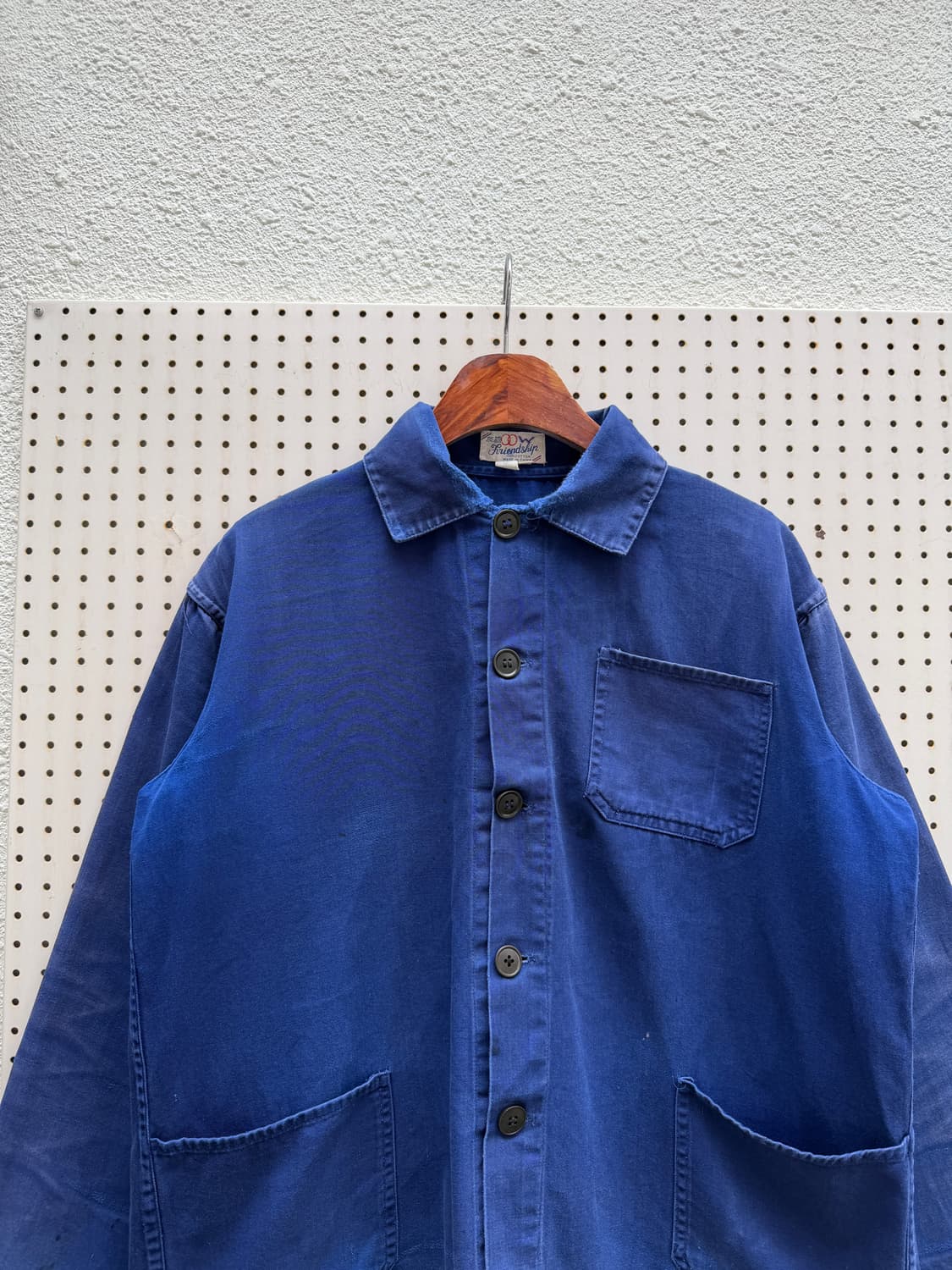 70s FRIENDSHIP INDIGO BLUE FADED 프렌치워크자켓 상품이미지5