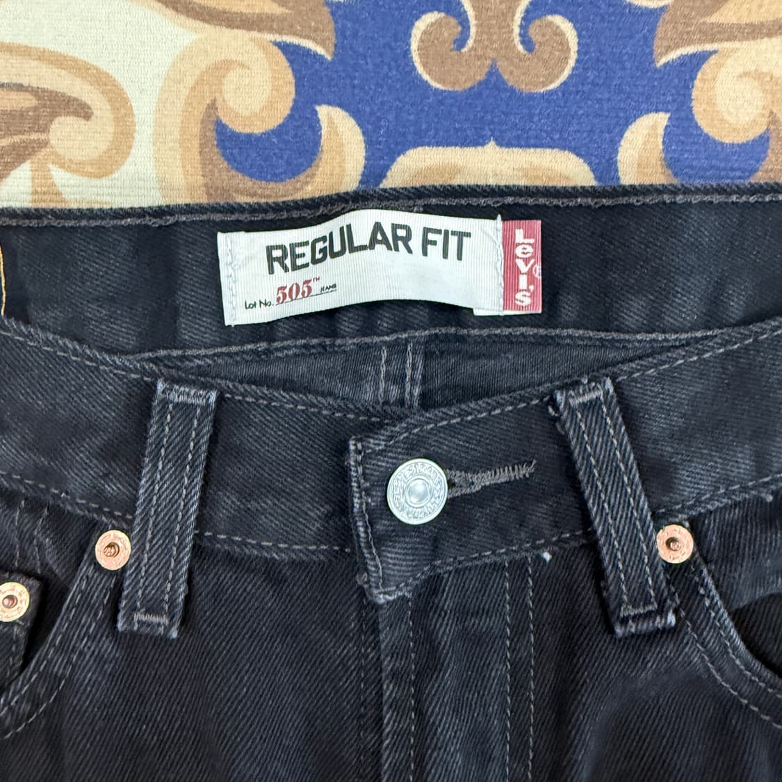 (31)10s 리바이스 Levis 블랙 데님팬츠 상품이미지4