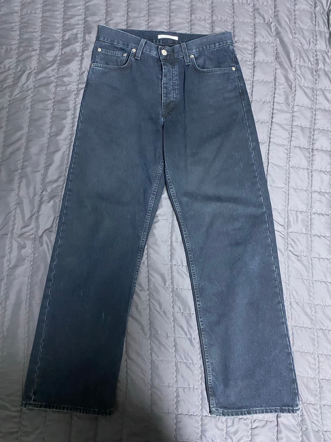 선플라워 루즈핏 블루블랙 데님팬츠 5096/707 상품이미지3