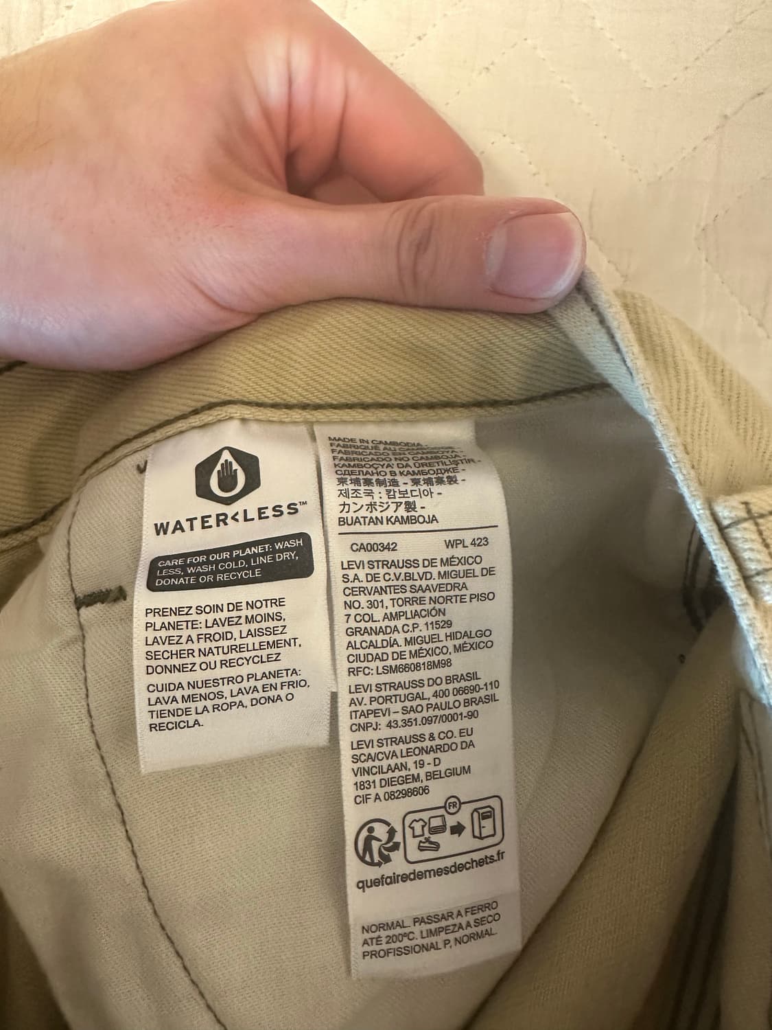 리바이스 실버탭 카펜더 배기팬츠 베이지 30 상품이미지4