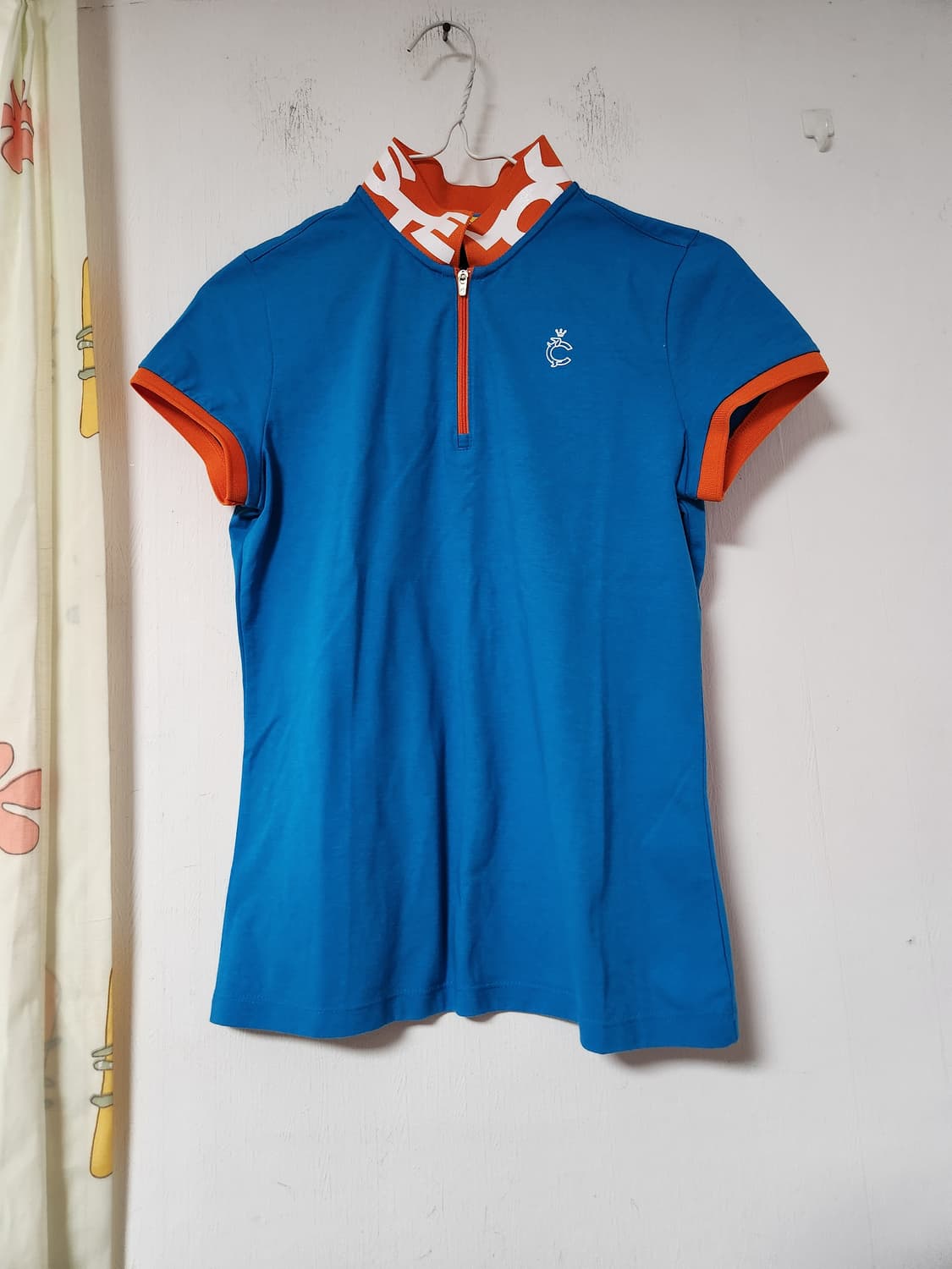 루이까스텔 블루 반집업 반팔 티셔츠90 상품이미지1