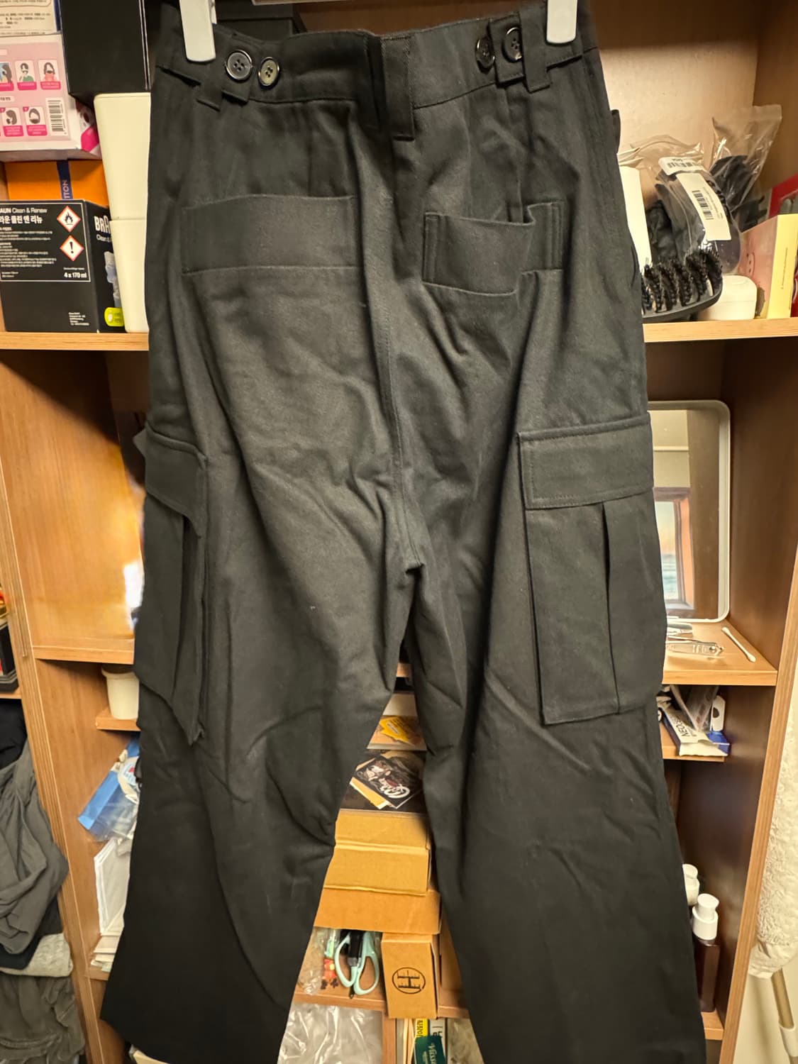 EQL 코튼 카고 팬츠 블랙 상품이미지3