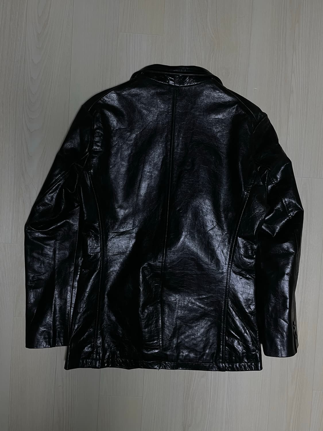 [95] HRON WORKS 레더 블레이저 상품이미지2