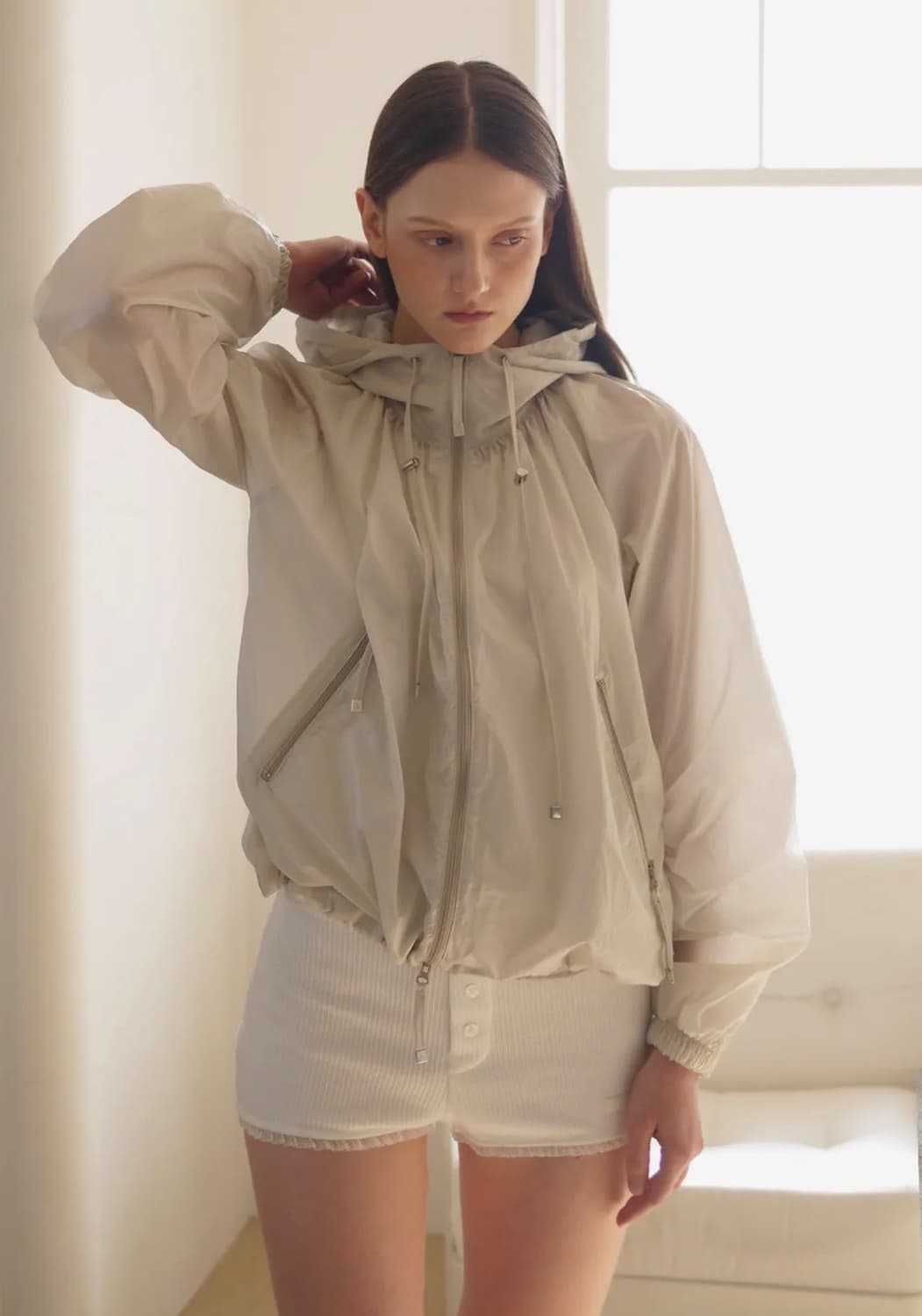 애프터아워즈 바람막이 LIGHT SHIRRING WINDBREAKER 상품이미지2