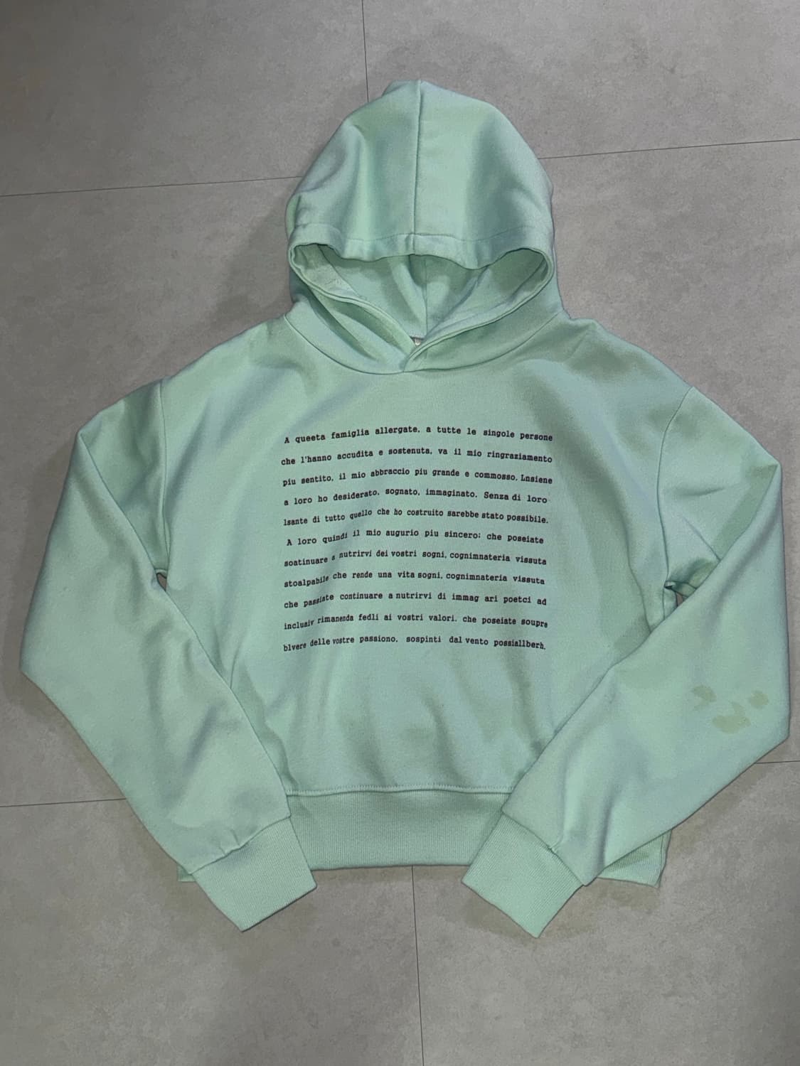 민트색 후드티 빈티지 상품이미지1