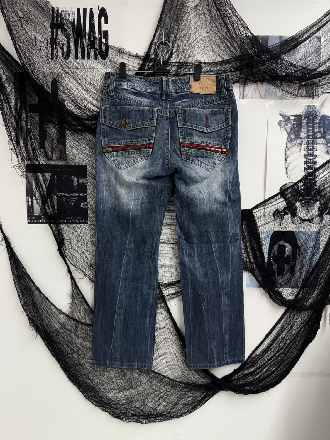 00s skull detail jeans 상품이미지1