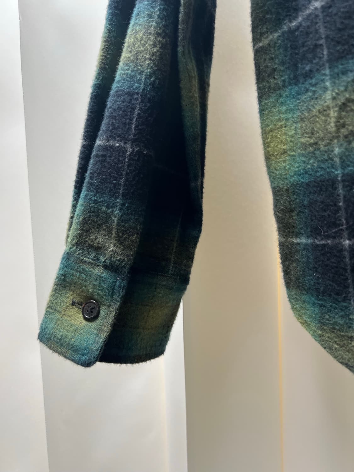 생로랑 셔츠 블랙/그린 XL (작게 나옴) 상품이미지7