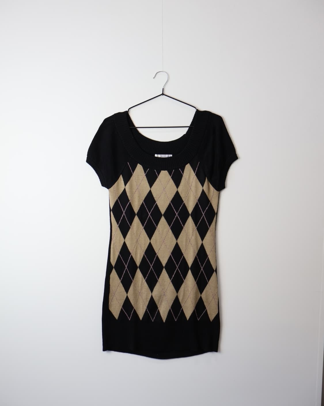 Klein Plus Acrylic Argyle Midi Onepiece 상품이미지4