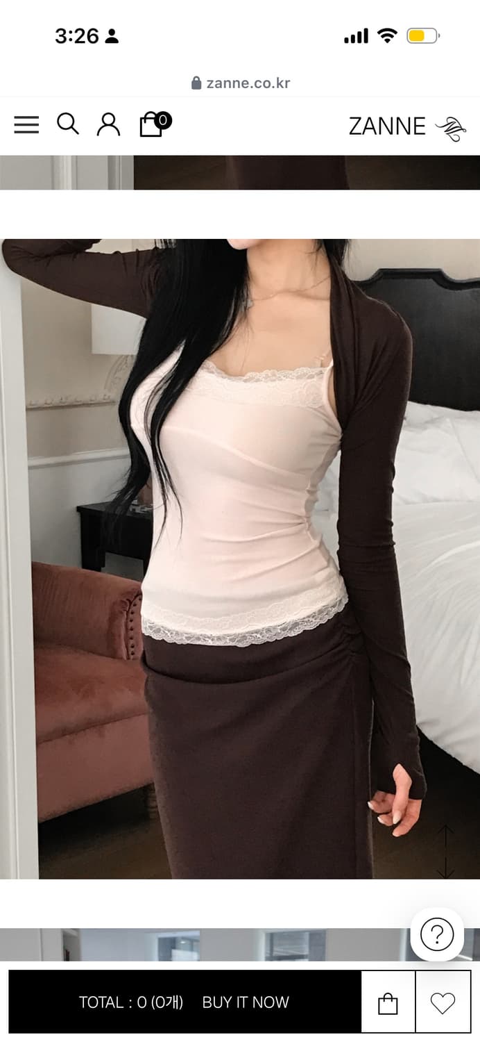 잔느 라셀 레이스 나시+볼레로 세트 상품이미지1