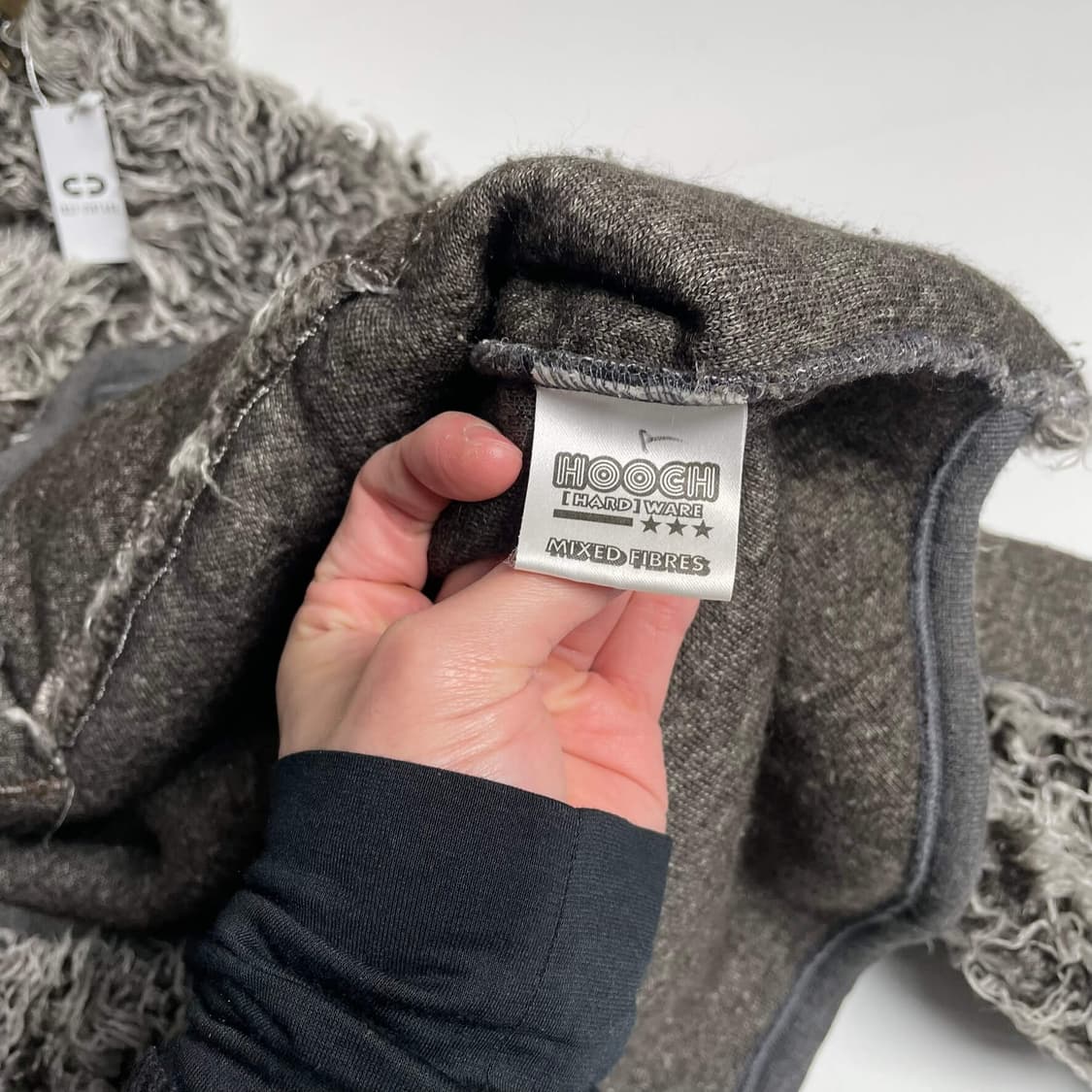 Hooch hardware mixed fibres 퍼 집업 후드 자켓 상품이미지10