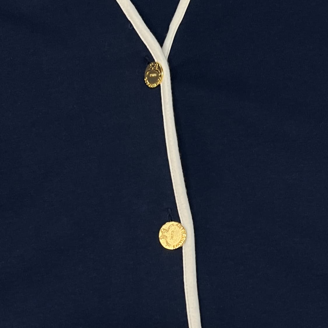  롱샴 배색 금장 가디건 y16267 상품이미지4