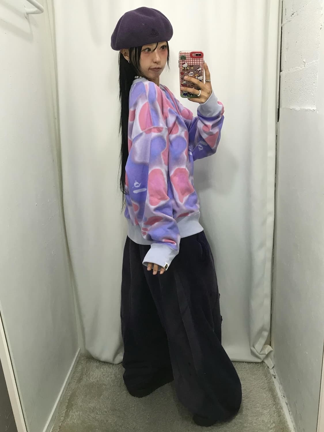 Bape Pink&Purple Camouflage Sweatshirt 상품이미지3