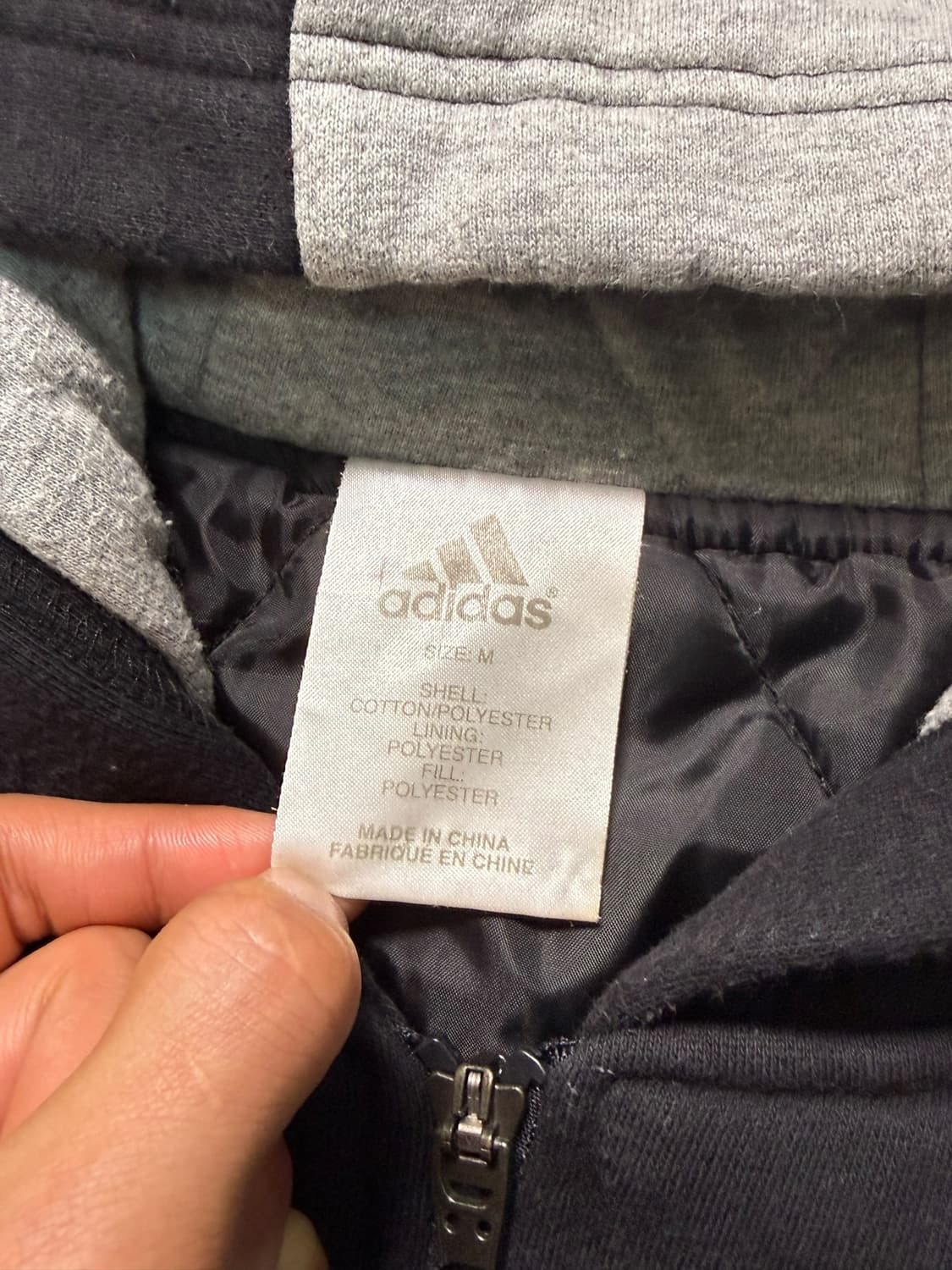 Adidas 아디다스 빅로고 후드 집업 상품이미지6