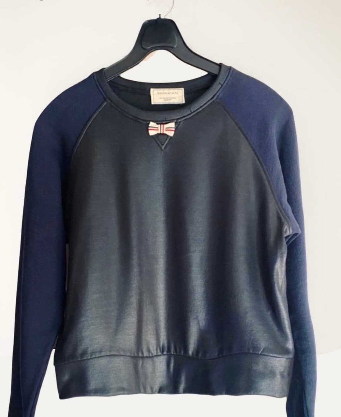 메종키츠네 블랙네이비 맨투맨 M 상품이미지1