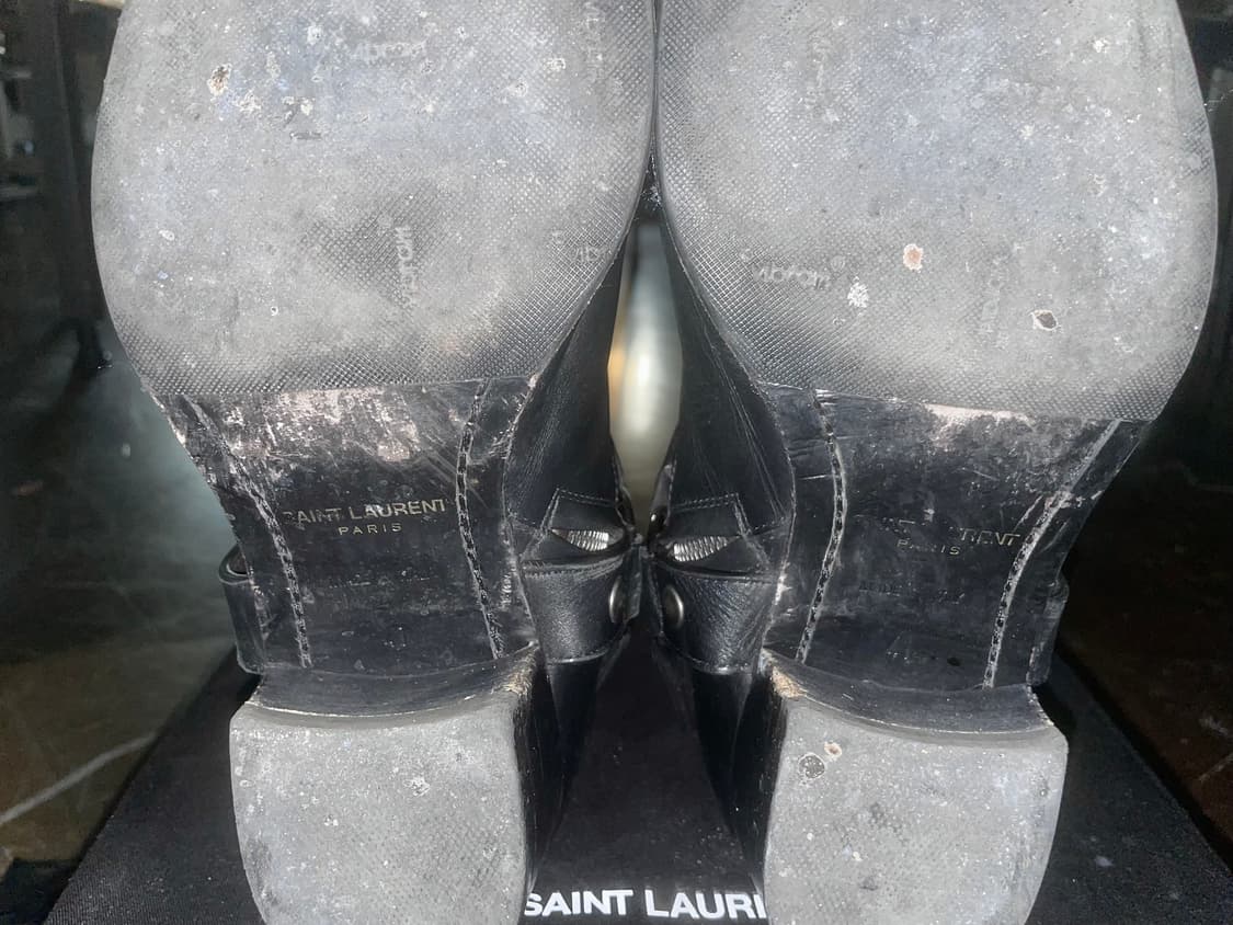 Saint Laurent 카프스킨 와이어트 하네스 부츠 상품이미지8