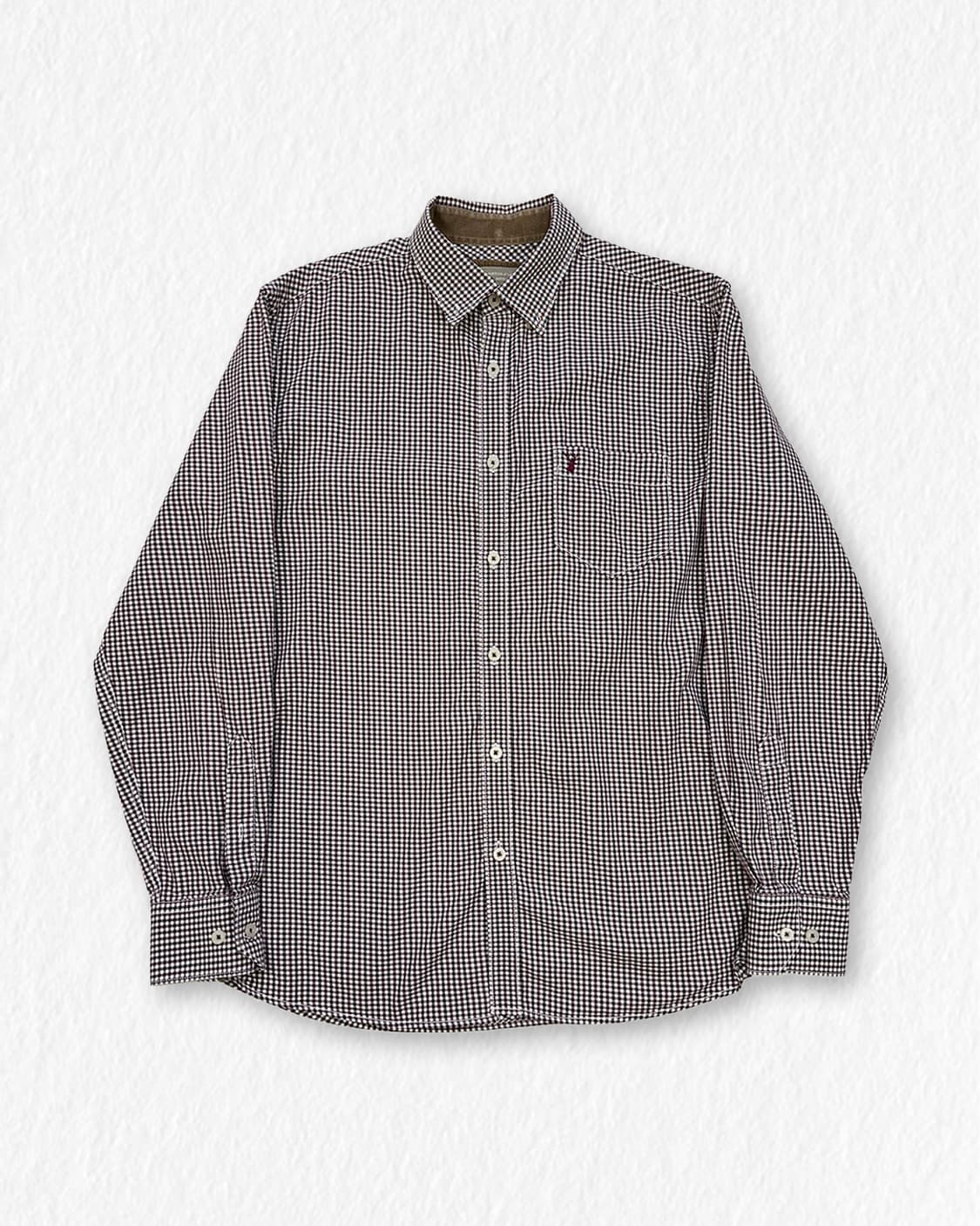 버튼 런던 체크 셔츠 상품이미지1