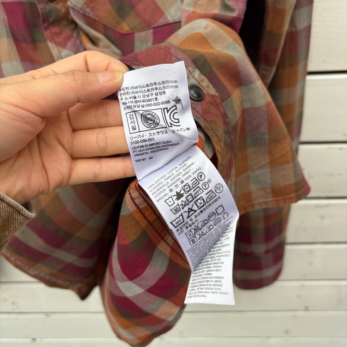 Levi’s 리바이스 체크 셔츠 상품이미지8