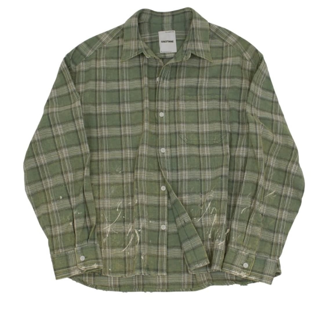 오시타레 VTG LUMBERJACK SHIRTS (GREEN) 상품이미지1