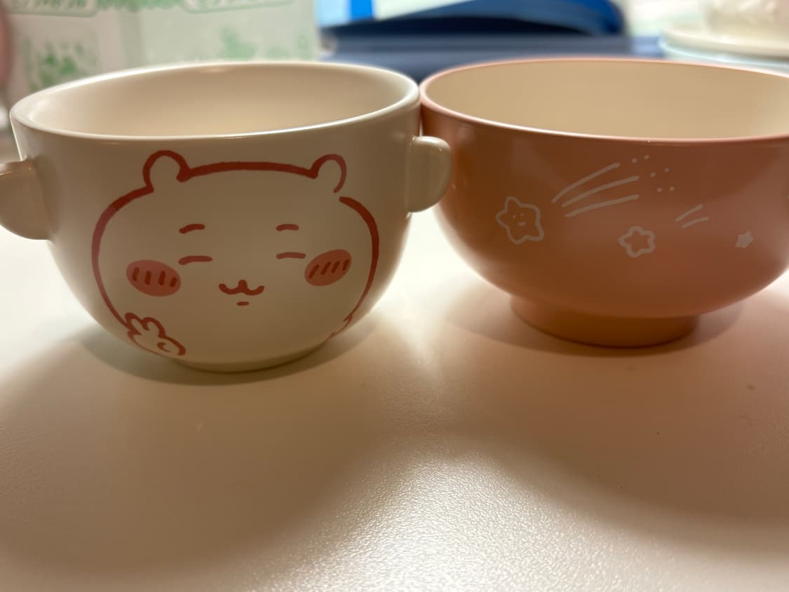 치이카와 국그릇 밥그릇 세트 리락쿠마 산리오 인형 상품이미지4