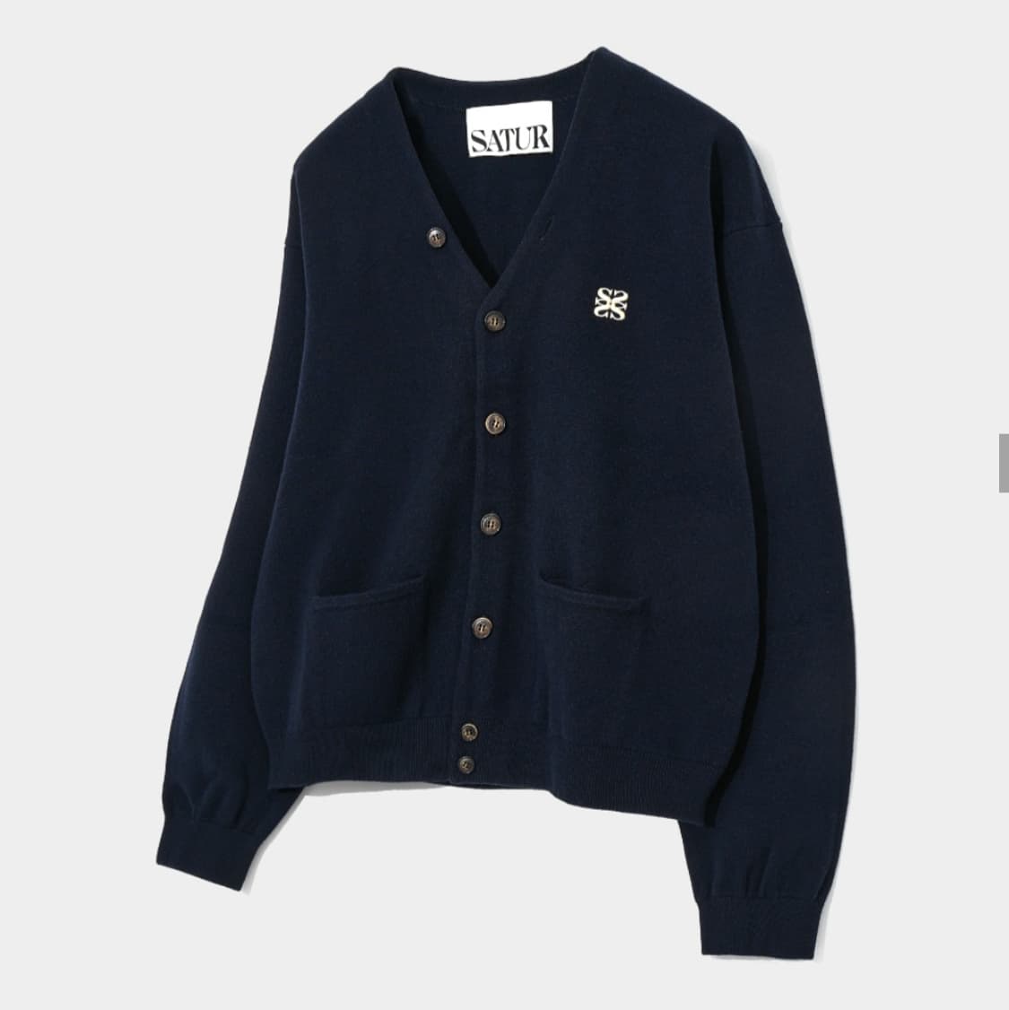 세터 파로 클래식 로고 보머 가디건 브리즈 네이비 상품이미지2