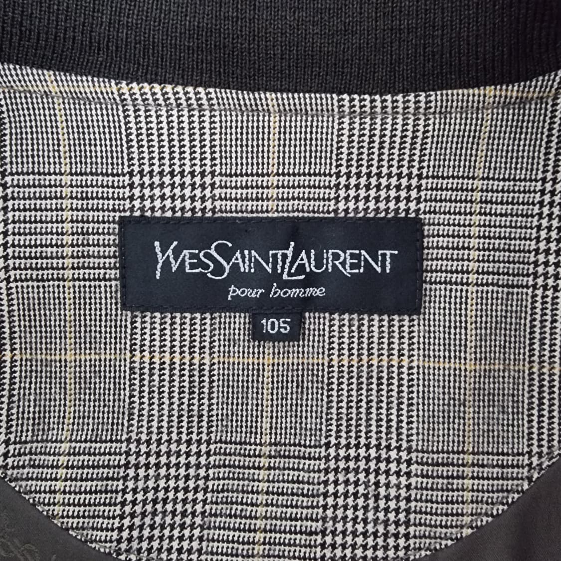 입생로랑 체크 블루종 자켓 105 상품이미지5