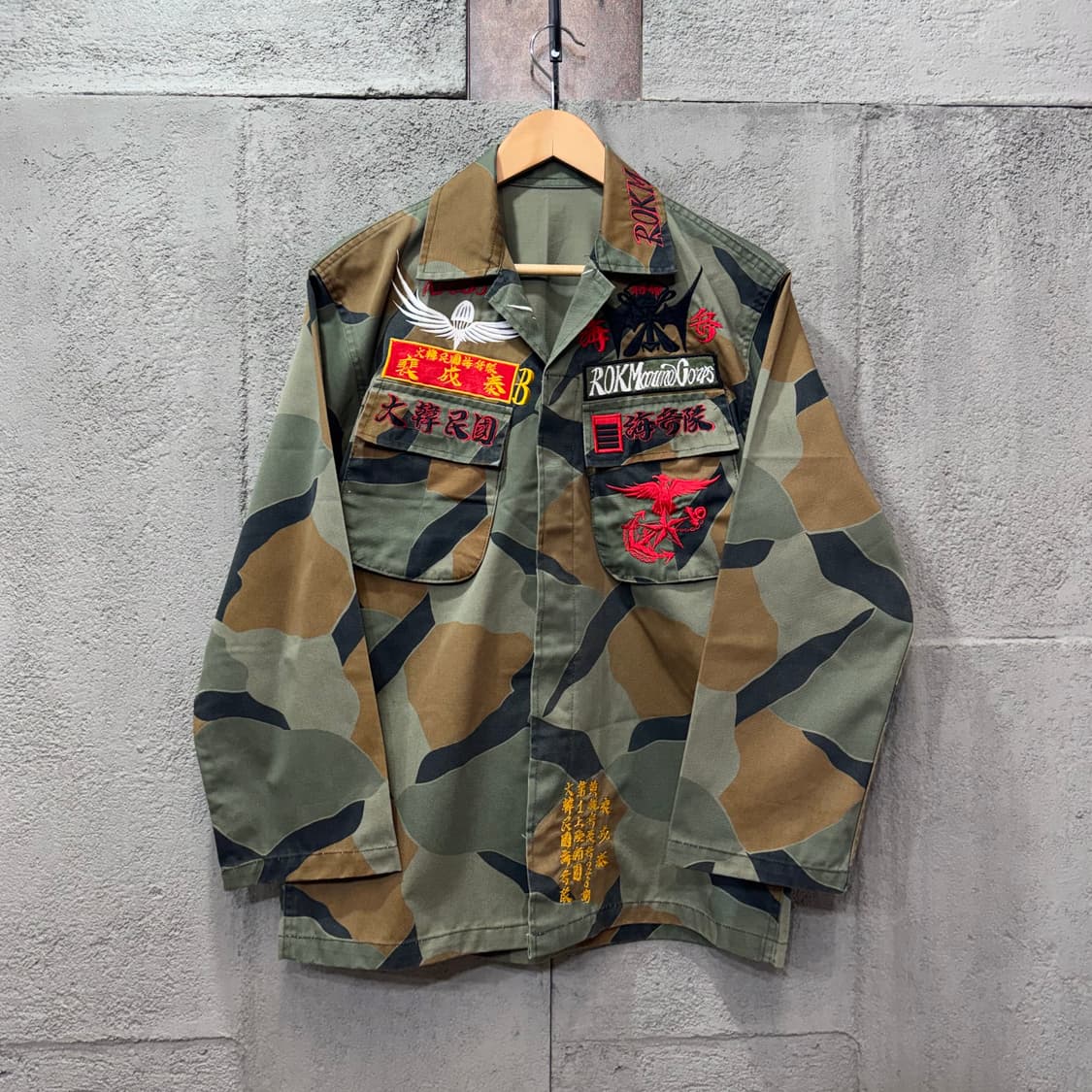 ROK Marine Corps 해병대 구형 위장 셔츠 (M)  상품이미지1