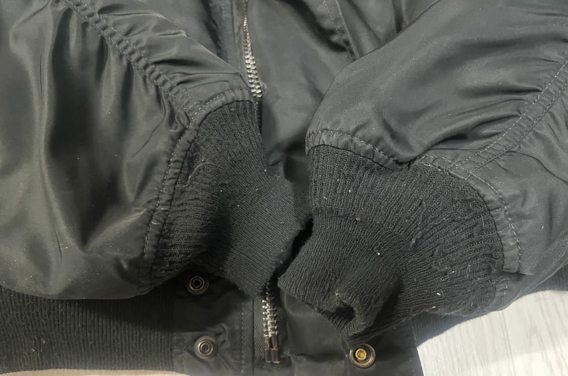 80s 알파인더스트리 N2B 블랙 IDEAL 지퍼 상품이미지7