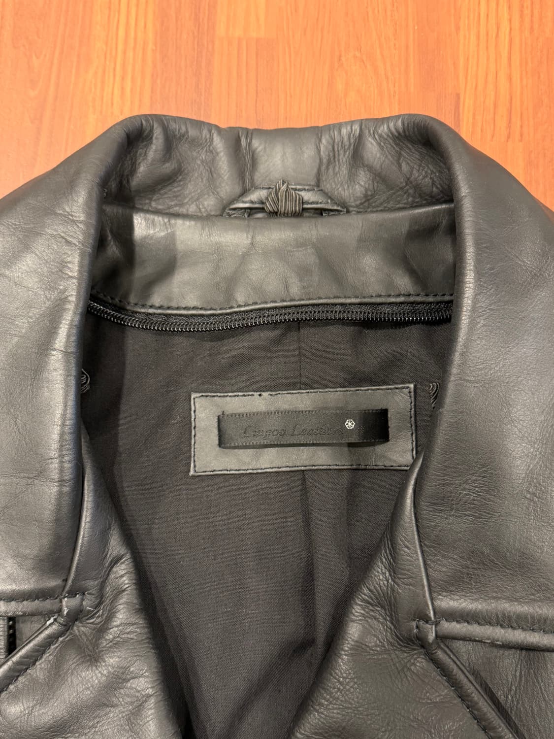 Liugoo 빈티지 카우하이드 레더 라이더 자켓 상품이미지10