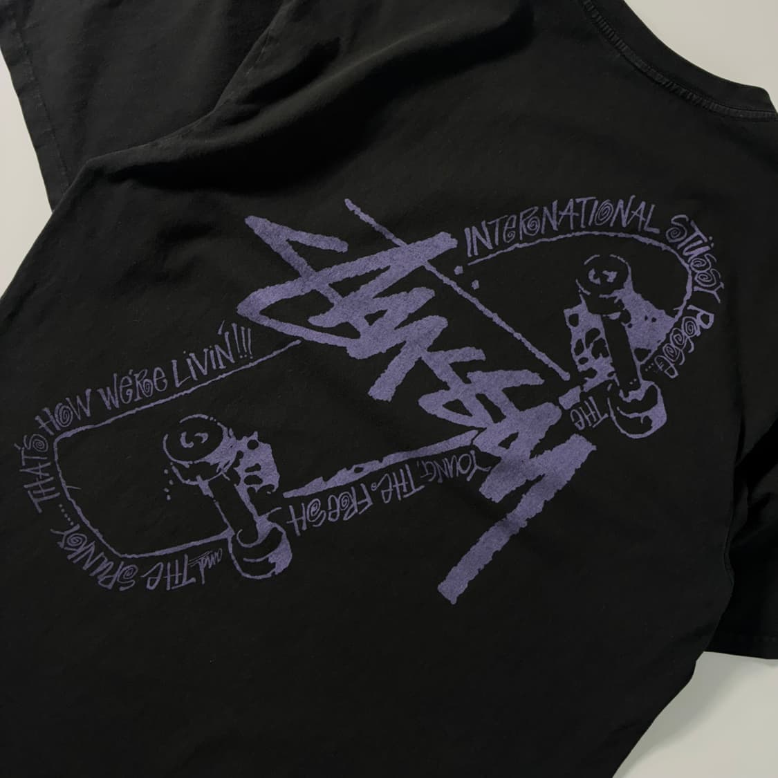 Stussy  스투시 스케이트 파시 피그먼트 다이드 반팔티  상품이미지5