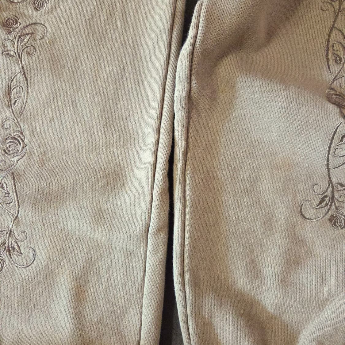 setupexe 셋업엑스이 로즈바인스 스웻 조거 팬츠 베이지 상품이미지6