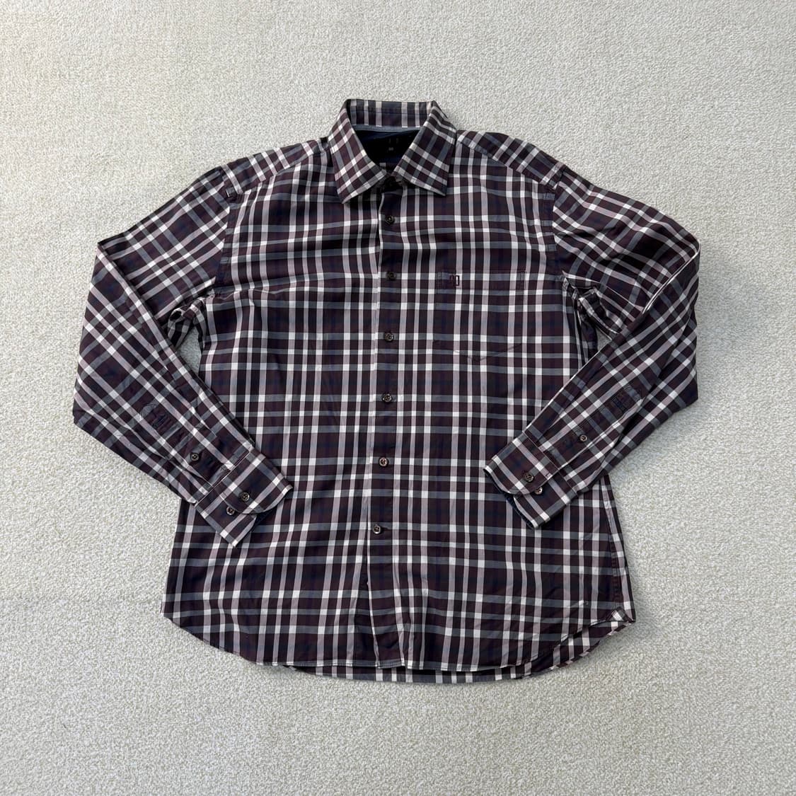 100 닥스 코튼 체크 긴팔 셔츠 0122T1 상품이미지1