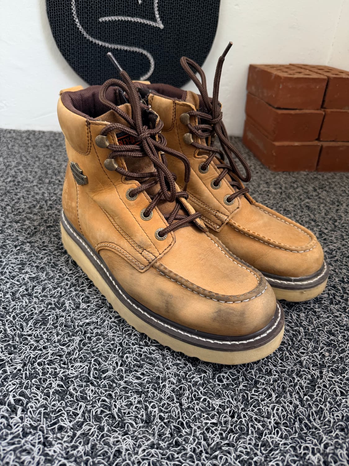 할리데이비슨 오리지널 가죽 모크투 워커 (D93136) 상품이미지2