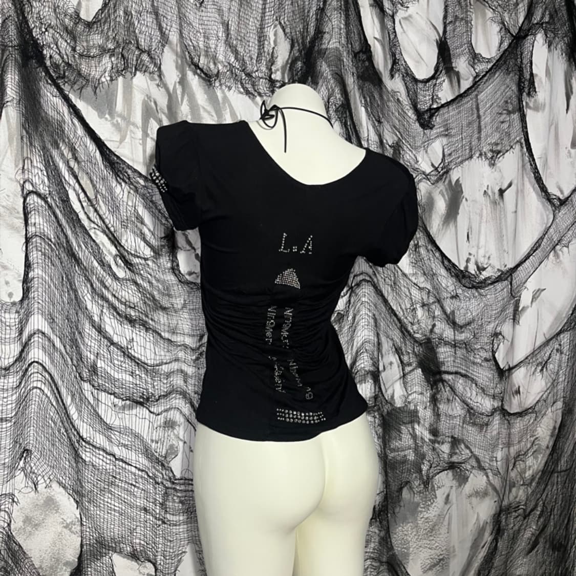 00's Cubic Glitter shirring t-shirt 상품이미지3