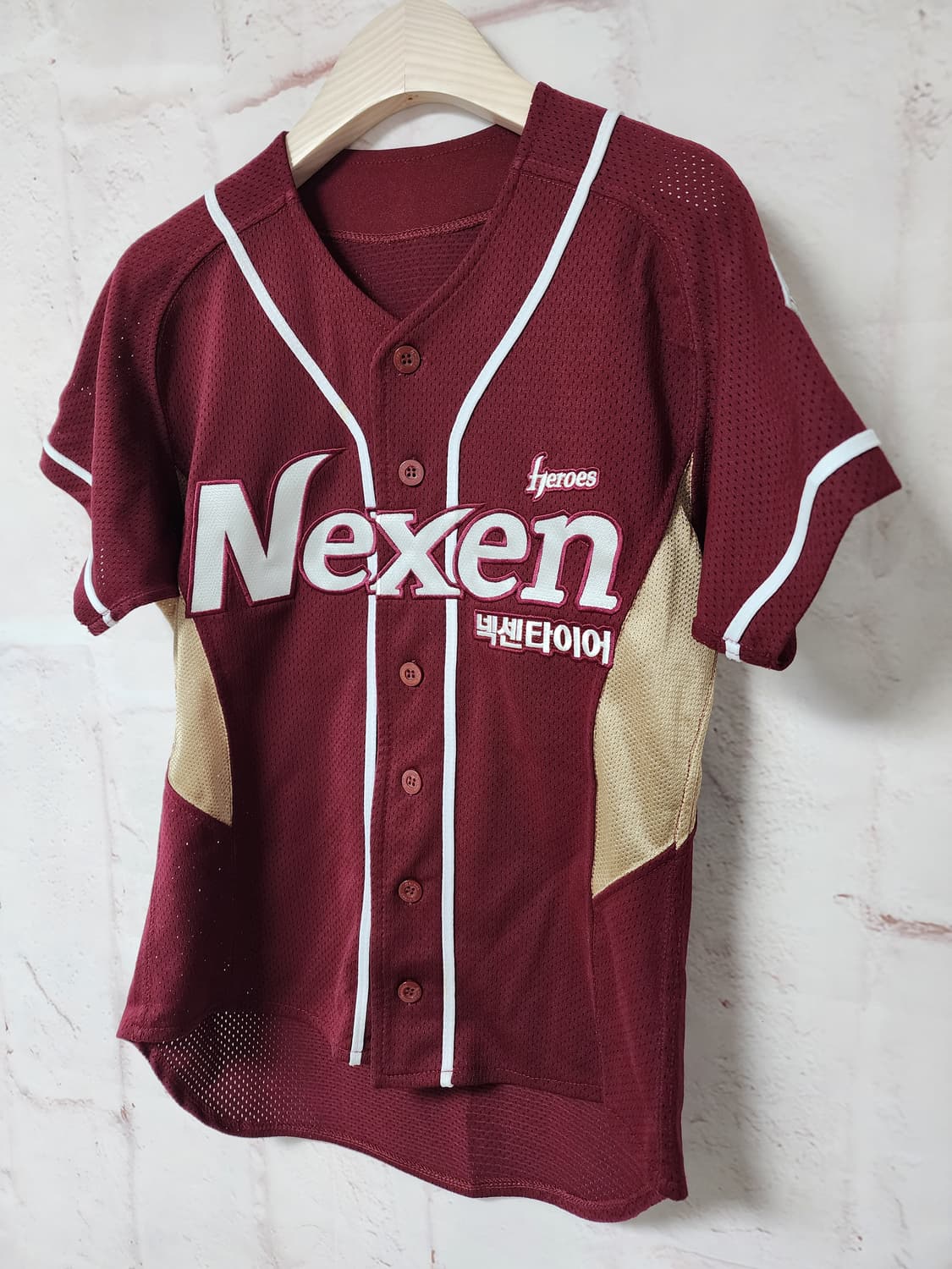 넥센 히어로즈 버건디 유니폼 상품이미지2