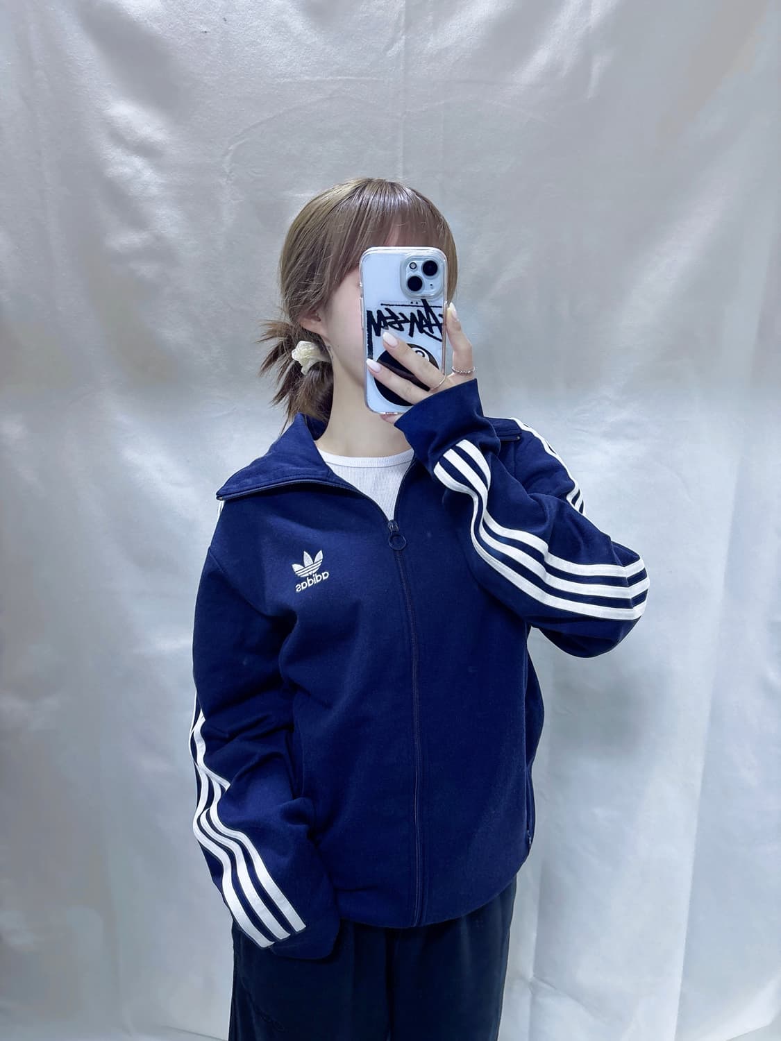 아디다스 네이비 유로파 삼선 트랙탑  상품이미지4