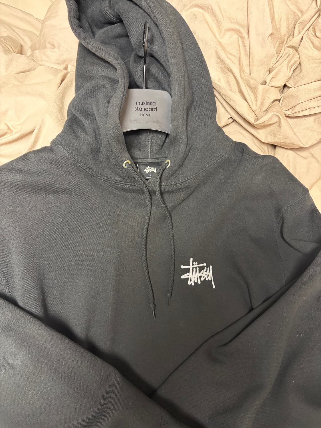 스투시 후드티 L 블랙 상품이미지1