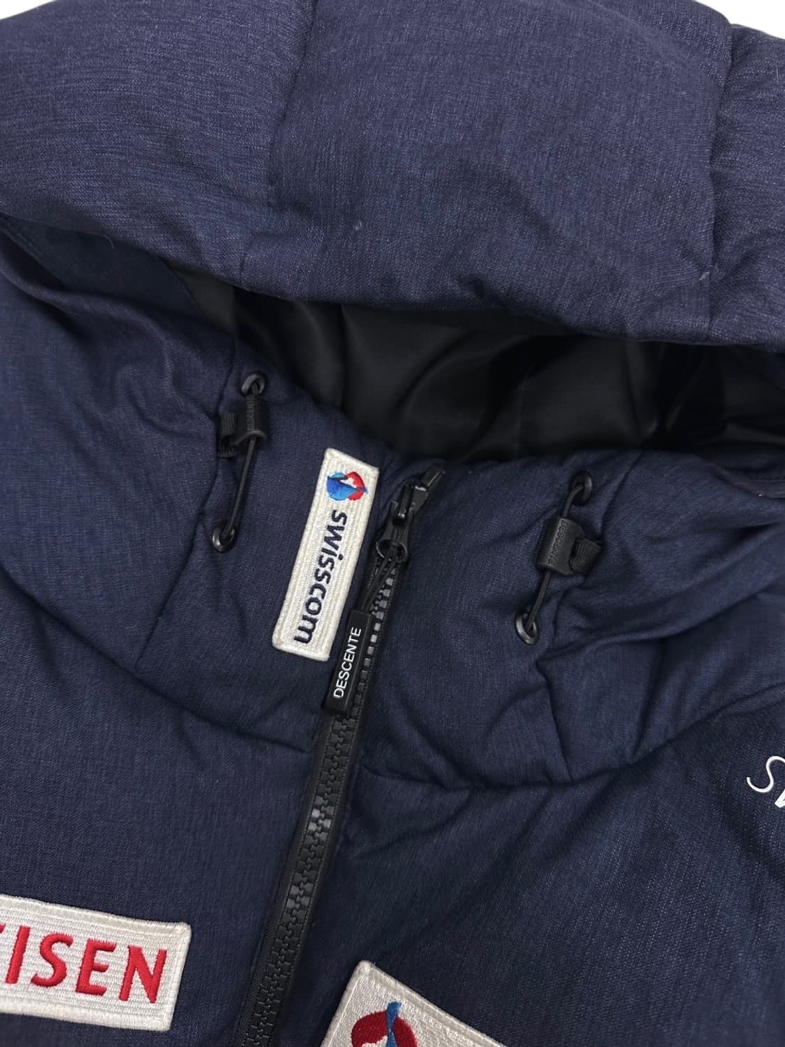 데상트 스키팀 덕다운 패딩 네이비 (L) 상품이미지3