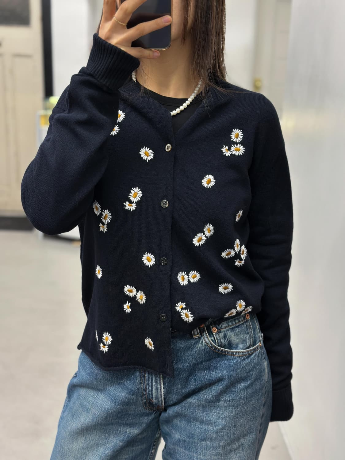 꼼데가르송 tricot 플라워 가디건 상품이미지7