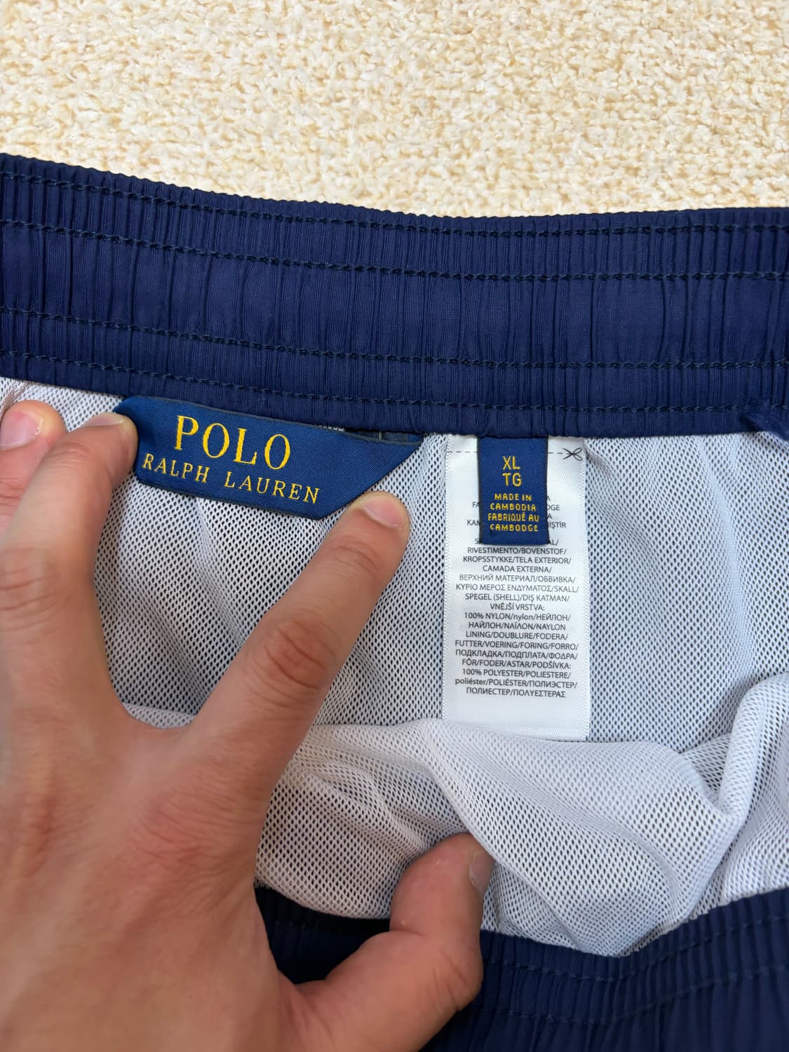 XL) 폴로 랄프로렌 폴로 로고 스윔팬츠 수영복 반바지 상품이미지3