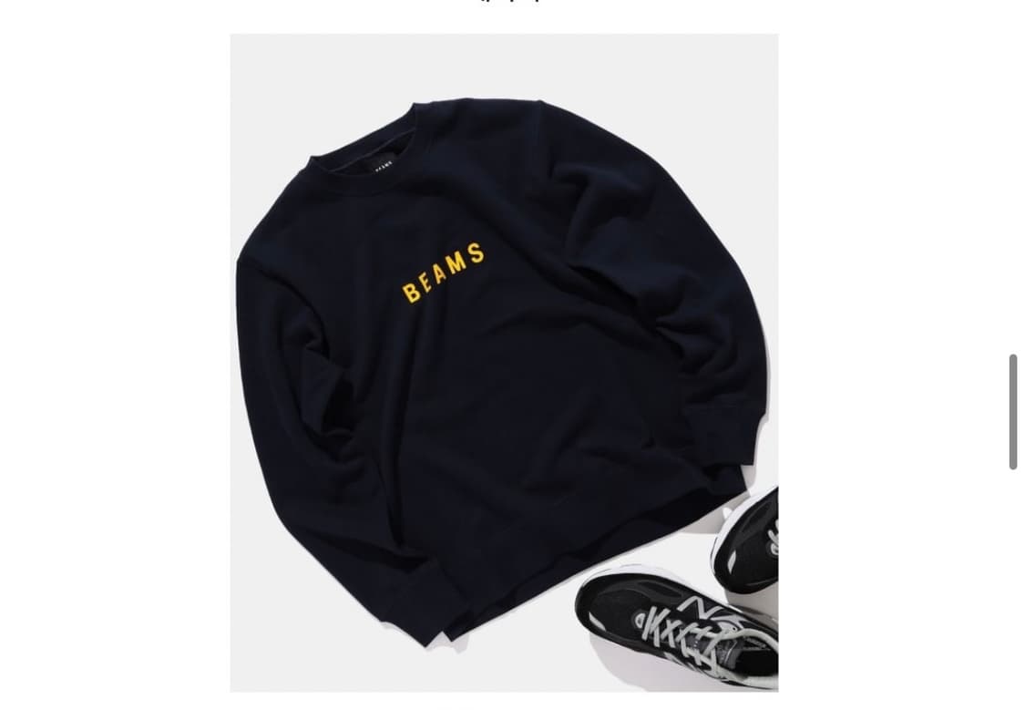 빔즈 네이비 맨투맨 새상품 상품이미지3