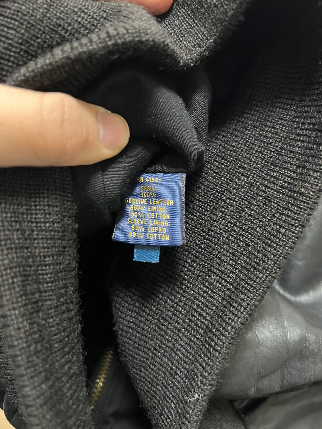 택포65) 폴로 랄프로렌 A-2자켓 카우하이드 XL 소가죽 a2 상품이미지7